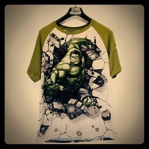Marvel Hulk Tee Large Green